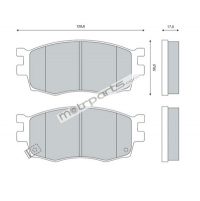Super Circle Hyundai Verna Front Brake Pad