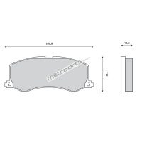 Super Circle Maruti 1000cc Front Brake Pad