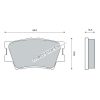 Super Circle Toyota Camry Rear Brake Pad
