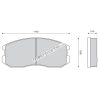 KBX Mitsubishi Lancer Front Brake Pad