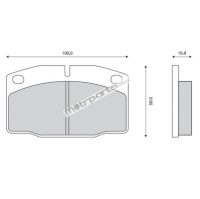 Super Circle Opel Corsa Front Brake Pad