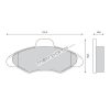 Super Circle Ford Escort Front Brake Pad