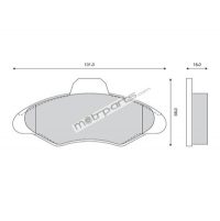 Super Circle Ford Escort Front Brake Pad