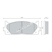 Super Circle Toyota Camry Front Brake Pad