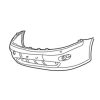 Front Bumper (With Fog Lamp Hole) 71711M76M10-5PK - Fits Maruti Celerio