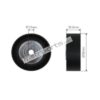 SMR Guide Pulley 1670 S / 46440604 - Fits Fiat Palio