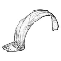 Front Fender Liner (RH) - Fits Honda City (Type 1 & 2)Ford Ikon