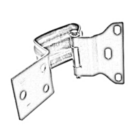Front Door Upper Hinge (RH) AS69A22800AC - Fits Ford Figo (Type 1)