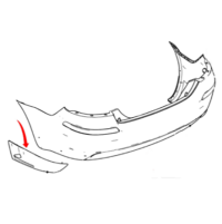 Rear Bumper Aero Shield 8A3917G847AA - Fits Ford Fiesta (Type 1)