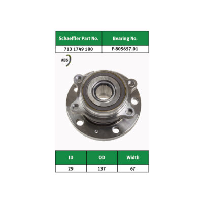 VW Jetta Passat FAG Front Wheel Hub F-80565701