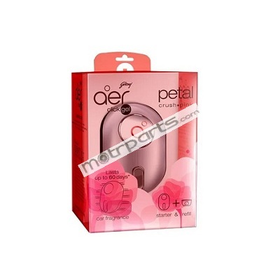 Godrej Aer Click Pink Petal Crush Car AC Vent Air Freshener