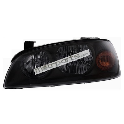 Hyundai Elantra Headlight Left Black