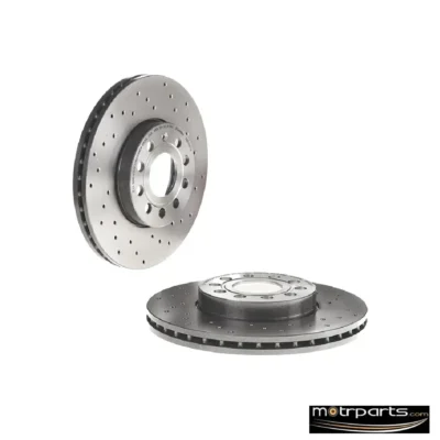 Brembo Front Disc Rotor Drilled Type Set 09.9145.1X for VW Jetta