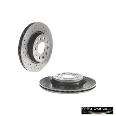 Brembo Front Disc Rotor Drilled Type Set 09.9167.1X for VW Jetta