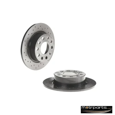 Brembo Rear Disc Rotor Drilled Type Set 0895021X for Skoda Laura, Octavia, Yeti