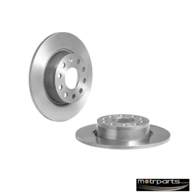 Brembo Rear Disc Rotor Solid Type Set 08B41311 for VW Jetta