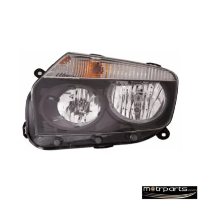 Head light Assy (Black) (LH) Fits Renault Duster